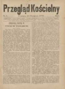 Przegląd Kościelny 1879.08.14 R.1 Nr7