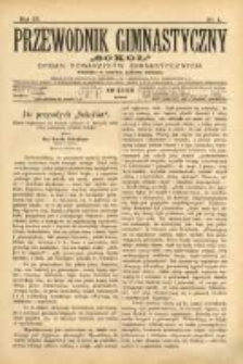 Przewodnik Gimnastyczny "Sok&oacute;ł": organ Towarzystw Gimnastycznych 1889.04 R.9 Nr4