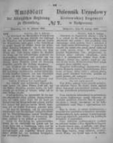 Amtsblatt der K&ouml;niglichen Preussischen Regierung zu Bromberg. 1867.02.15 No.7