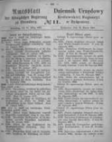 Amtsblatt der K&ouml;niglichen Preussischen Regierung zu Bromberg. 1867.03.15 No.11
