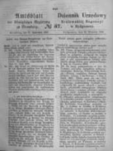 Amtsblatt der K&ouml;niglichen Preussischen Regierung zu Bromberg. 1869.09.10 No.37