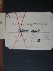 Placówka wychowawcza w Antoniewie. Zbiorowa Księga Wieczysta Glinno Dwór, Tom I, Wykaz nr 1 do nr 2; Zespół: Sąd w Wągrowcu (951), sygn. 480