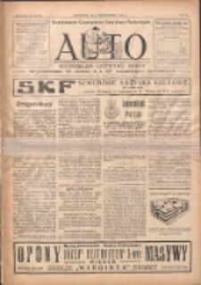 Auto: ilustrowane czasopismo sportowo-techniczne: automobilizm, lotnictwo, sporty 1923.10.15 R.2 Nr20