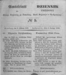Amtsblatt der K&ouml;niglichen Preussischen Regierung zu Bromberg. 1848.02.04 No.5