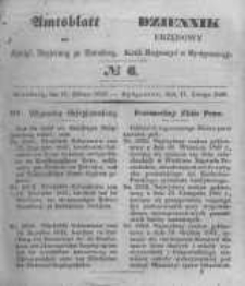 Amtsblatt der K&ouml;niglichen Preussischen Regierung zu Bromberg. 1848.02.11 No.6