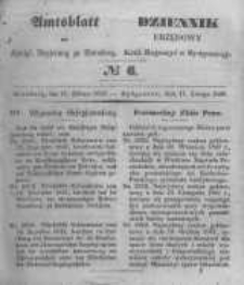 Amtsblatt der Königlichen Preussischen Regierung zu Bromberg. 1848.02.11 No.6