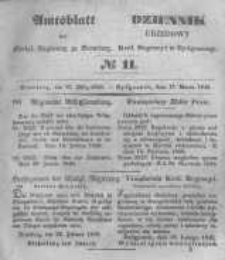 Amtsblatt der K&ouml;niglichen Preussischen Regierung zu Bromberg. 1848.03.17 No.11