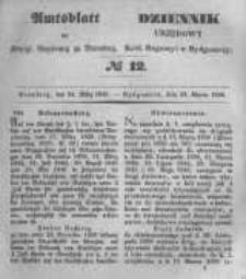Amtsblatt der K&ouml;niglichen Preussischen Regierung zu Bromberg. 1848.03.24 No.12