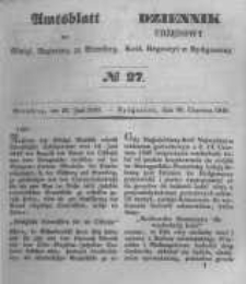 Amtsblatt der K&ouml;niglichen Preussischen Regierung zu Bromberg. 1848.06.30 No.27