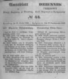 Amtsblatt der K&ouml;niglichen Preussischen Regierung zu Bromberg. 1848.10.27 No.44