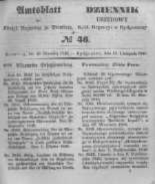 Amtsblatt der Königlichen Preussischen Regierung zu Bromberg. 1848.11.10 No.46
