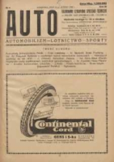 Auto: ilustrowane czasopismo sportowo-techniczne: organ Automobilklubu Polski: automobilizm, lotnictwo, sporty 1924.02.15 R.3 Nr4