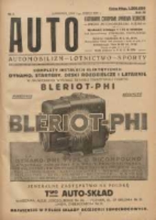 Auto: ilustrowane czasopismo sportowo-techniczne: organ Automobilklubu Polski: automobilizm, lotnictwo, sporty 1924.03.01 R.3 Nr5