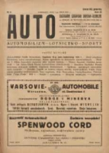 Auto: ilustrowane czasopismo sportowo-techniczne: organ Automobilklubu Polski: automobilizm, lotnictwo, sporty 1924.05.01 R.3 Nr9