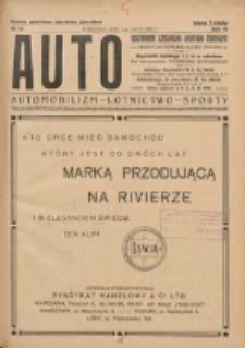 Auto: ilustrowane czasopismo sportowo-techniczne: organ Automobilklubu Polski: automobilizm, lotnictwo, sporty 1924.07.01 R.3 Nr13