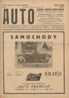 Auto: ilustrowane czasopismo sportowo-techniczne: organ Automobilklubu Polski: automobilizm, lotnictwo, sporty 1924.07.15 R.3 Nr14