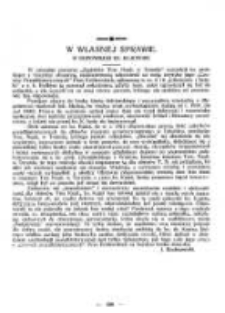 W własnej sprawie: w odpowiedzi ks. Kujotowi