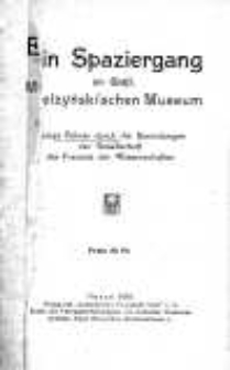 Ein Spaziergang im Gr&auml;fl. Mielżyński'schen Museum: kurzer F&uuml;hrer durch die Sammlungen der Gesellschaft der Freunde der Wissenschaften