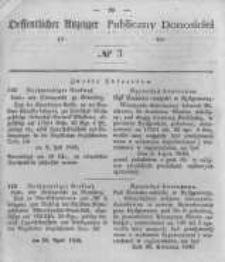 Oeffentlicher Anzeiger zum Amtsblatt No.3 der Königl. Preuss. Regierung zu Bromberg. 1848