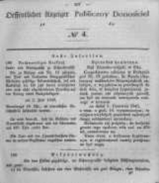 Oeffentlicher Anzeiger zum Amtsblatt No.4 der Königl. Preuss. Regierung zu Bromberg. 1848