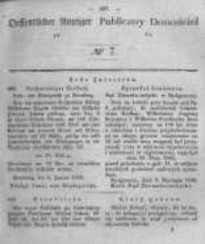 Oeffentlicher Anzeiger zum Amtsblatt No.7 der K&ouml;nigl. Preuss. Regierung zu Bromberg. 1848