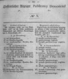 Oeffentlicher Anzeiger zum Amtsblatt No.9 der K&ouml;nigl. Preuss. Regierung zu Bromberg. 1848