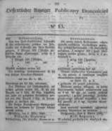 Oeffentlicher Anzeiger zum Amtsblatt No.13 der K&ouml;nigl. Preuss. Regierung zu Bromberg. 1848