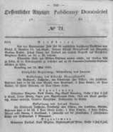 Oeffentlicher Anzeiger zum Amtsblatt No.21 der Königl. Preuss. Regierung zu Bromberg. 1848