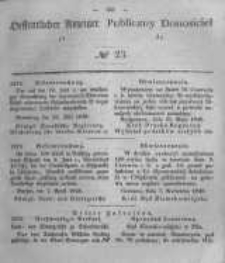 Oeffentlicher Anzeiger zum Amtsblatt No.23 der K&ouml;nigl. Preuss. Regierung zu Bromberg. 1848