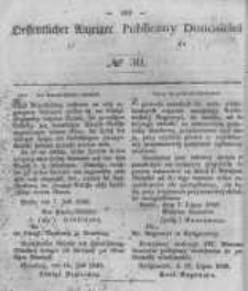 Oeffentlicher Anzeiger zum Amtsblatt No.30 der K&ouml;nigl. Preuss. Regierung zu Bromberg. 1848