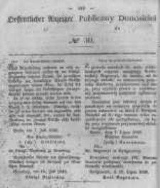 Oeffentlicher Anzeiger zum Amtsblatt No.30 der Königl. Preuss. Regierung zu Bromberg. 1848