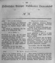 Oeffentlicher Anzeiger zum Amtsblatt No.31 der Königl. Preuss. Regierung zu Bromberg. 1848