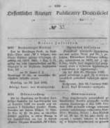 Oeffentlicher Anzeiger zum Amtsblatt No.37 der K&ouml;nigl. Preuss. Regierung zu Bromberg. 1848
