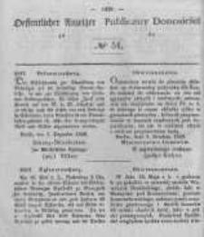 Oeffentlicher Anzeiger zum Amtsblatt No.51 der K&ouml;nigl. Preuss. Regierung zu Bromberg. 1848