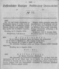 Oeffentlicher Anzeiger zum Amtsblatt No.52 der Königl. Preuss. Regierung zu Bromberg. 1848