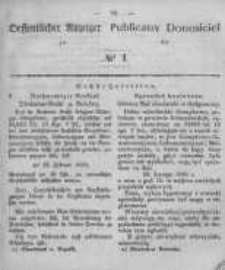 Oeffentlicher Anzeiger zum Amtsblatt No.1 der K&ouml;nigl. Preuss. Regierung zu Bromberg. 1848