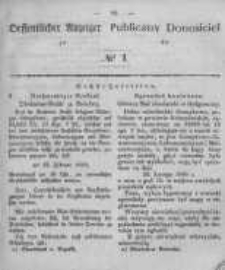 Oeffentlicher Anzeiger zum Amtsblatt No.1 der Königl. Preuss. Regierung zu Bromberg. 1848