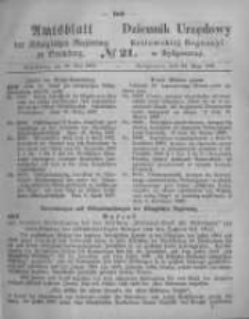 Amtsblatt der Königlichen Preussischen Regierung zu Bromberg. 1867.05.24 No.21