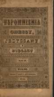 Wspomnienia Odessy, Jedyssanu i Budżaku: dziennik przejażdżki w roku 1843, od 22 czerwca do 11 września. T. 2