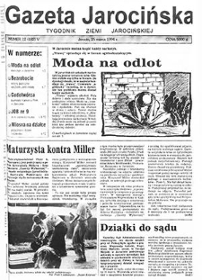 Gazeta Jarocińska 1994.03.25 Nr12(182)