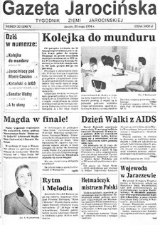 Gazeta Jarocińska 1994.05.20 Nr20(190)