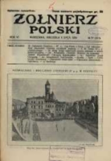 Żołnierz Polski : pismo poświęcone czynowi i doli żołnierza polskiego. R.6 1924 nr27