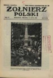 Żołnierz Polski : pismo poświęcone czynowi i doli żołnierza polskiego. R.6 1924 nr28