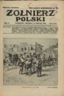 Żołnierz Polski : pismo poświęcone czynowi i doli żołnierza polskiego. R.6 1924 nr32