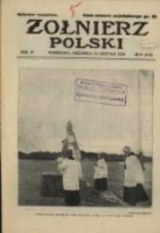 Żołnierz Polski : pismo poświęcone czynowi i doli żołnierza polskiego. R.6 1924 nr34