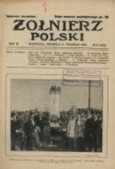 Żołnierz Polski : pismo poświęcone czynowi i doli żołnierza polskiego. R.6 1924 nr38
