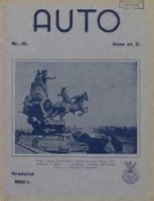 Auto: miesięcznik: organ Automobilklubu Polski oraz Klub&oacute;w Afiljowanych: organe officiel de l'AutomobilKlub Polska et des clubs affili&eacute;s 1932 grudzień Nr12