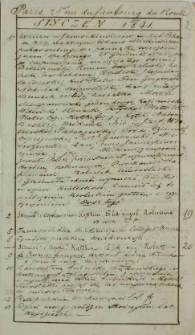 Raptularzyk Leonarda Niedźwieckiego zawierający zapiski dzienne z roku 1841
