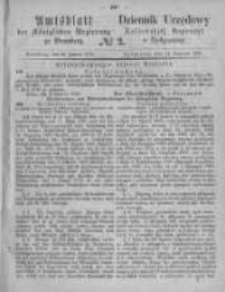 Amtsblatt der K&ouml;niglichen Preussischen Regierung zu Bromberg. 1870.01.14 No.2