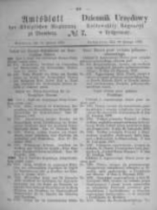 Amtsblatt der K&ouml;niglichen Preussischen Regierung zu Bromberg. 1870.02.18 No.7